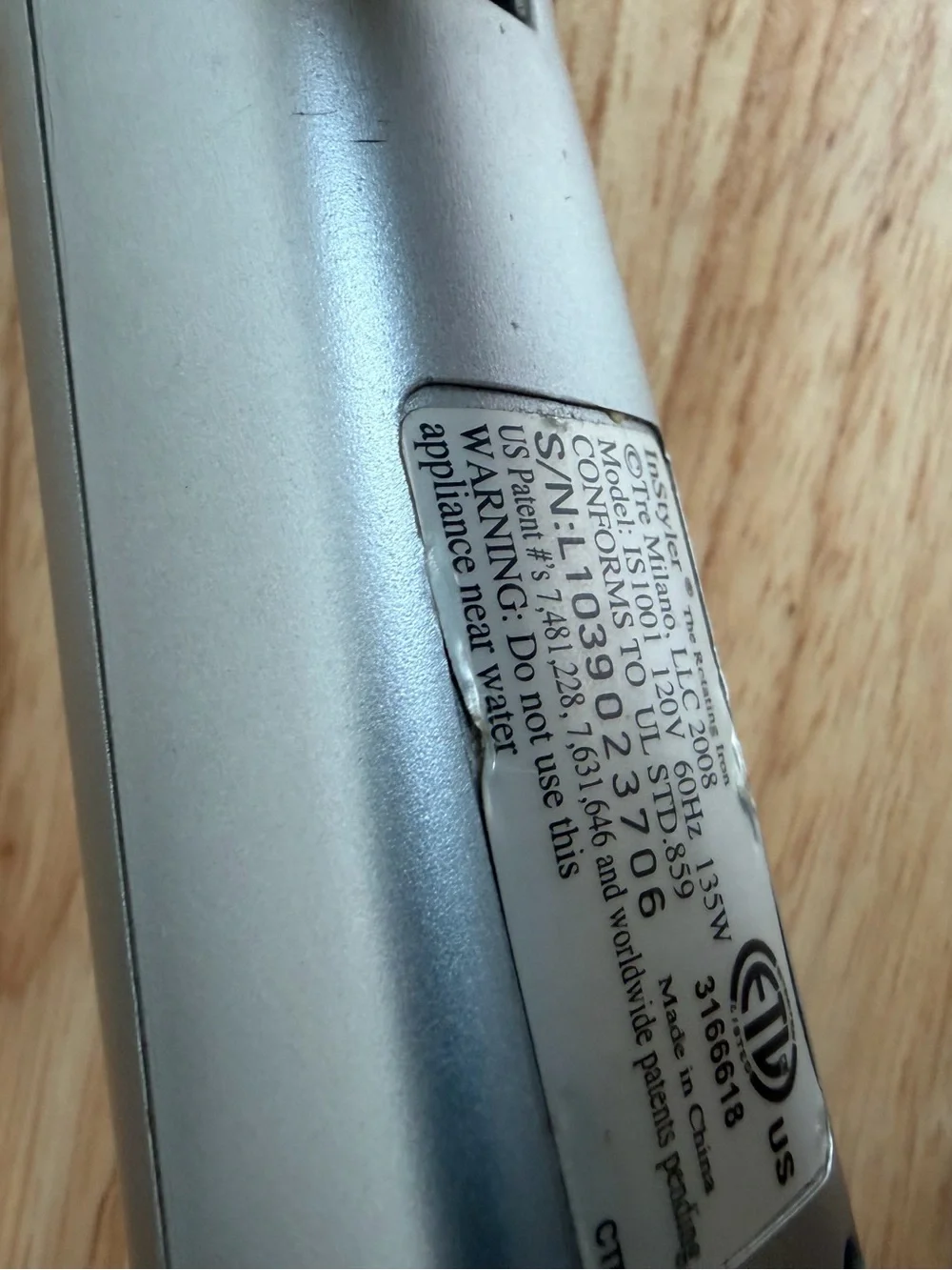 Instyler Rotating Hot Iron Brush 1 1/4